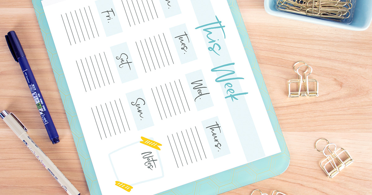3 Fun Printables to Help You Stay Organized - Creative Market Blog
