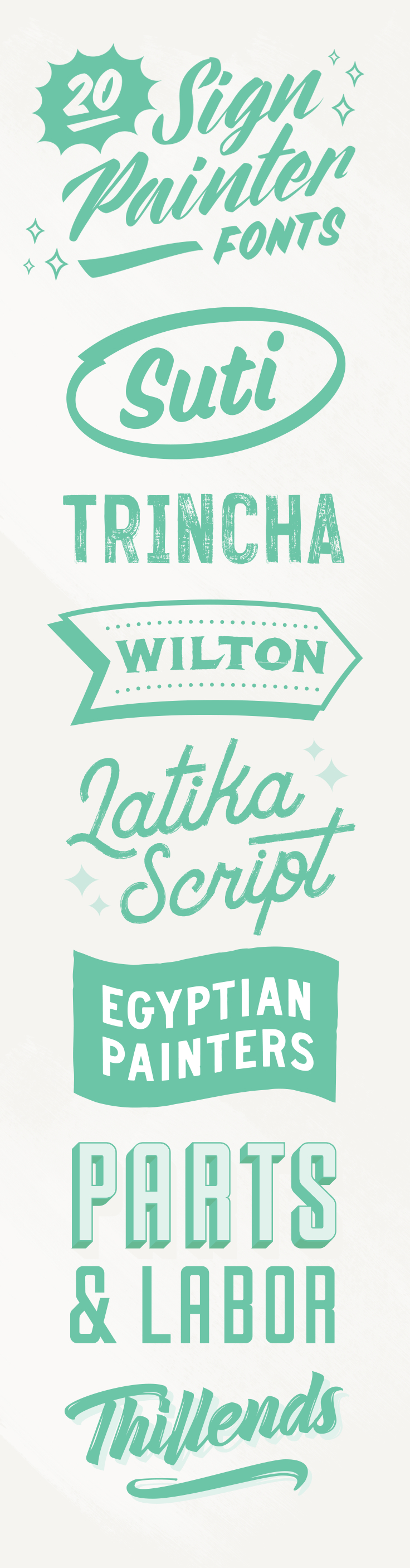 20 Sign Painter Fonts to Create Labels, Signs, and Cards - Creative