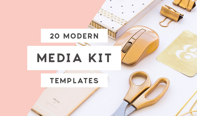 20 Media Kit Templates To Pitch Your Blog To Brands And Journalists Creative Market Blog