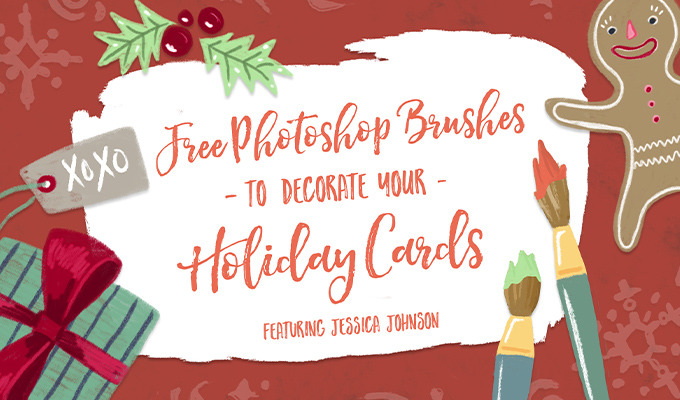 Free Photoshop Brushes to Decorate Your Holiday Cards