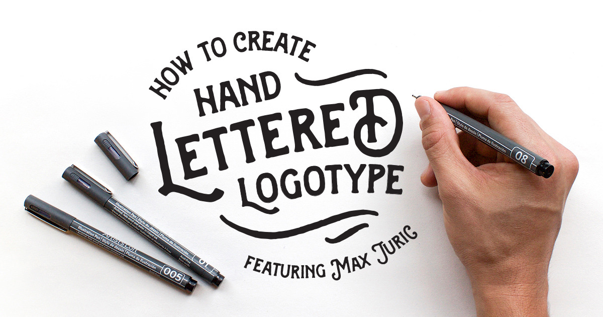 hand drawn lettering logo