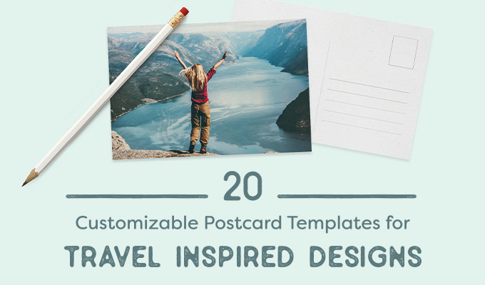 20 Customizable Postcard Templates for Travel-Inspired Designs