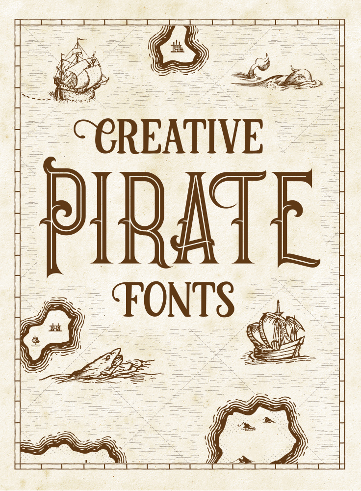 Pirate Font Alphabet