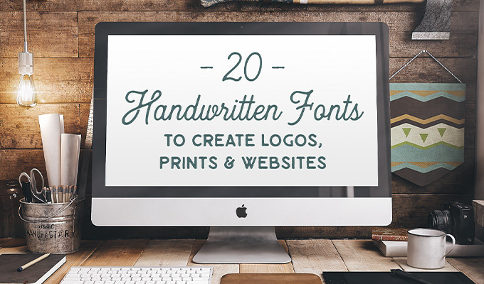 20 Handwritten Fonts to Create Logos, Prints, and Websites