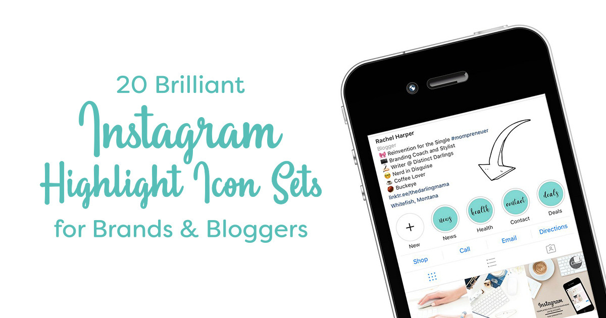 20 Brilliant Instagram Highlight Icon Sets For Brands Bloggers Creative Market Blog