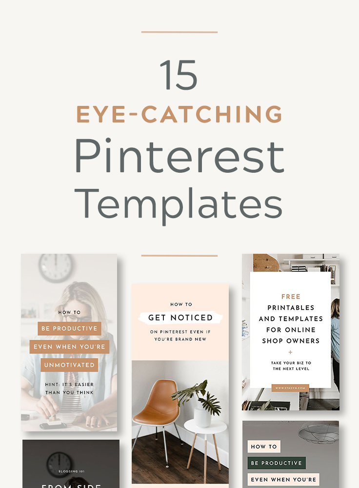 15 Eye Catching Pinterest Templates To Make Your Boards Stand Out Creative Market Blog