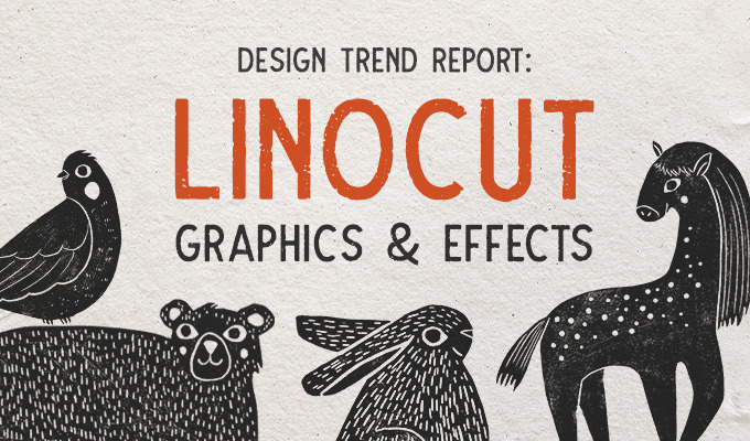 Design Trend Report: Linocut Graphics and Effects