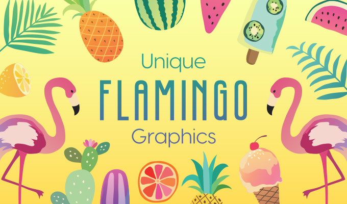 Unique Flamingo Graphics to Design Your Own Paradise