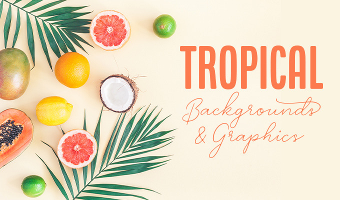 Tropical Backgrounds and Graphics that Bring Exotic Designs to Life