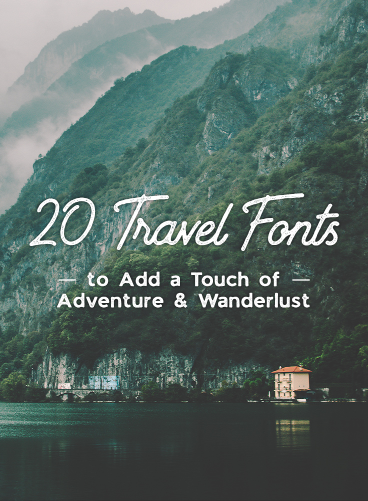 vintage travel font