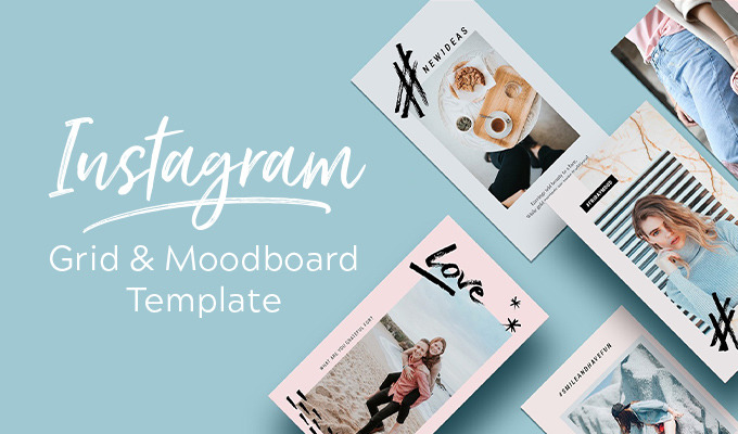 Free Download Instagram Grid Planner Moodboard Template Creative Market Blog