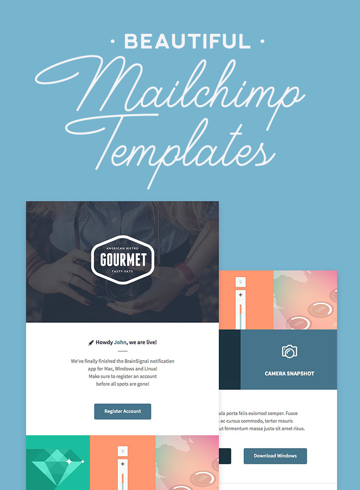 Mailchimp Templates Beautiful Layouts To Design Polished Emails Creative Market Blog