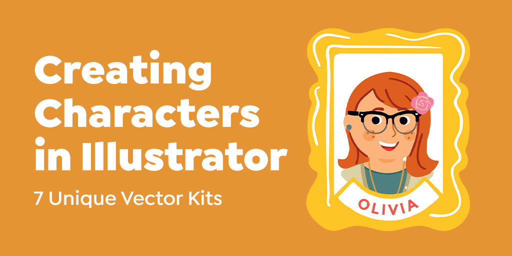 Avatar Icon Creator Pack: Build your Own Vector Character in Illustrator