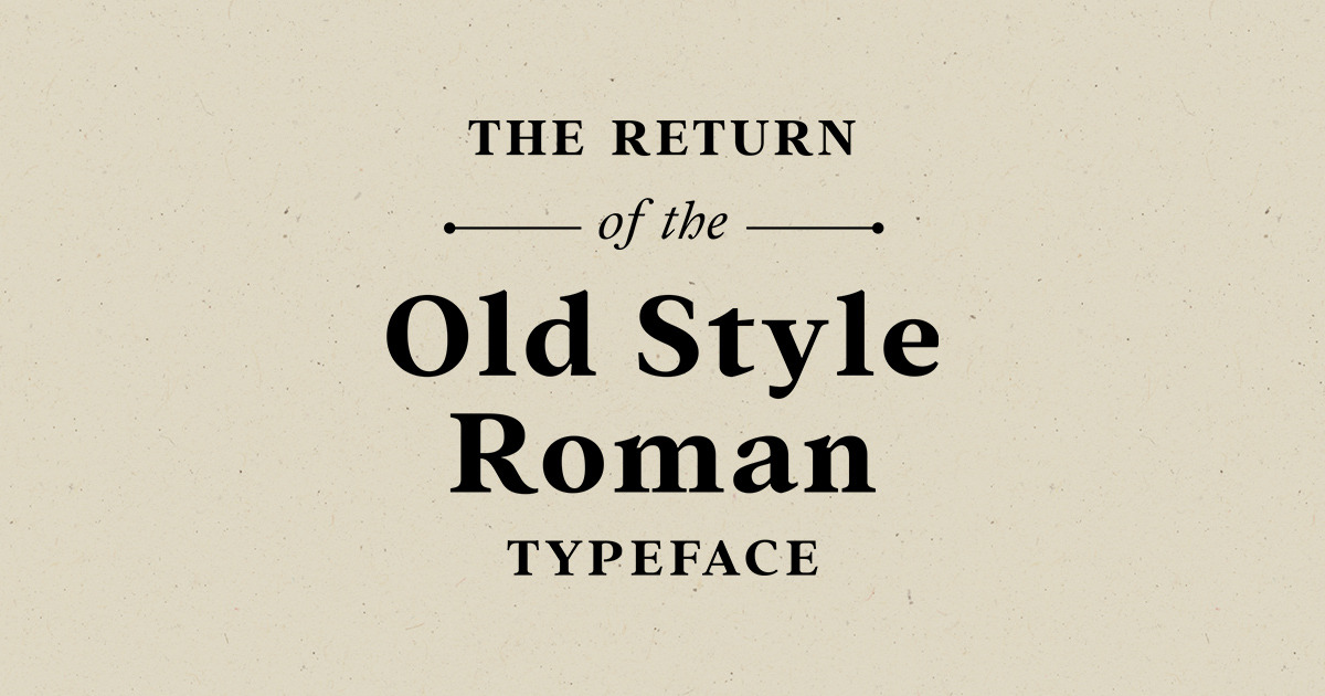 humanist old style typeface
