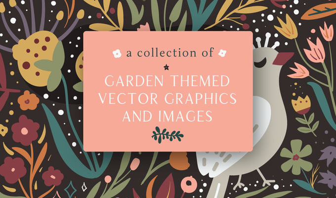 A Collection of Garden-themed Vector Graphics and Images