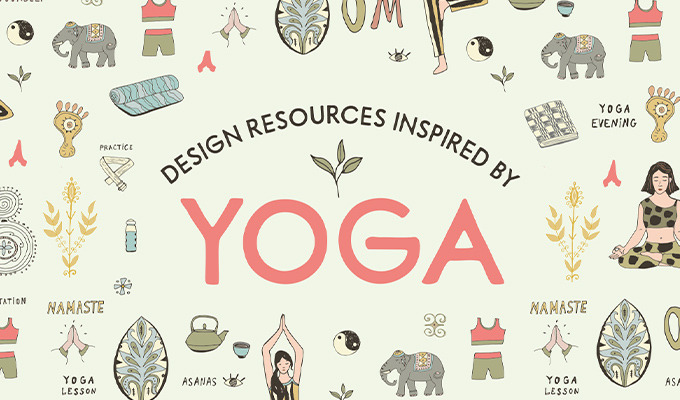 Design Resources Inspired by Yoga: Logo Templates, Graphics & Photos