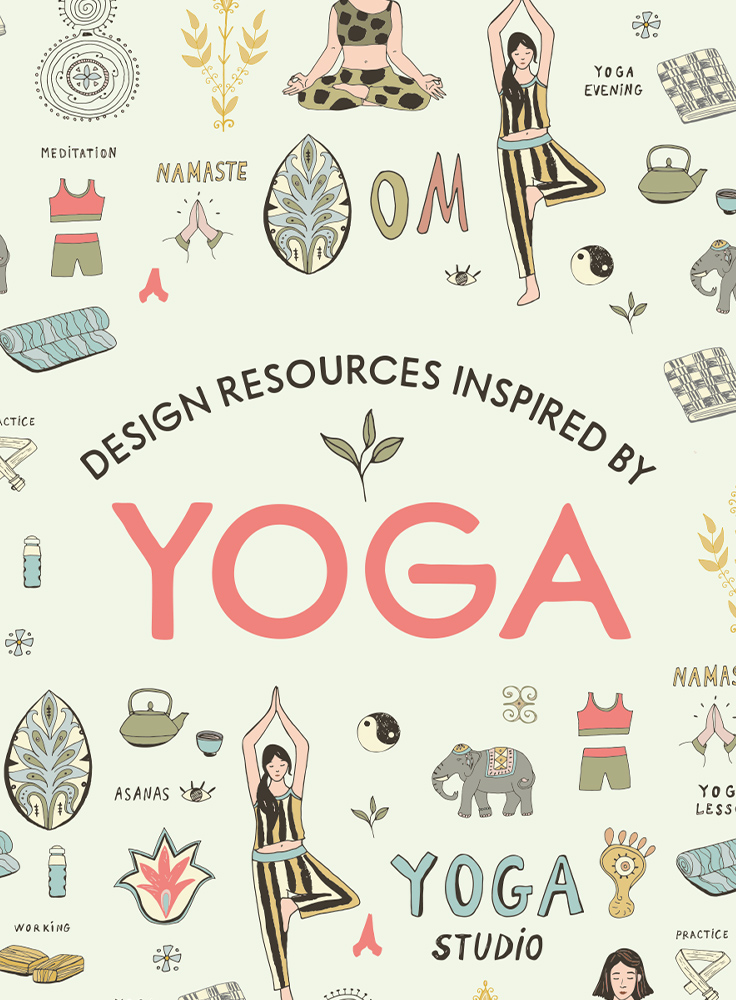 Design Resources Inspired by Yoga: Logo Templates, Graphics