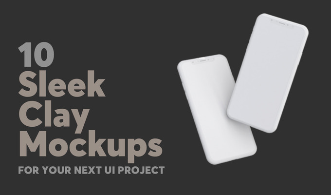 Download 15 Sleek Clay Mockups For Your Next Ui Project Creative Market Blog